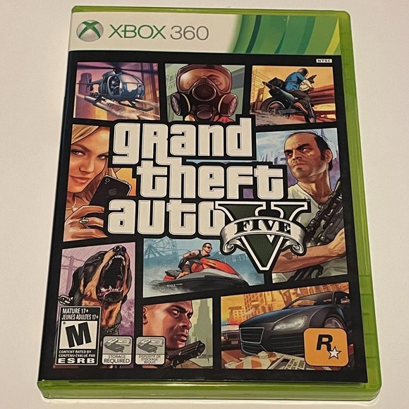 Grand Theft Auto V XBox 360 Disc 1 & Map Poster in Box Only - Picture 1 of 4
